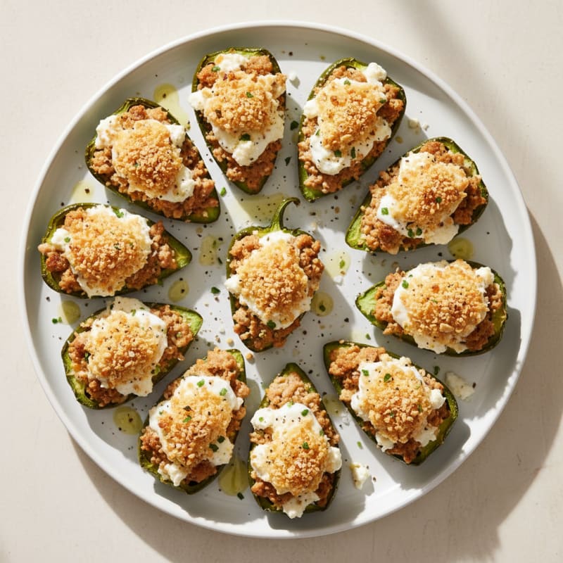 Crispy Jalapeño Poppers with Creamy Filling
