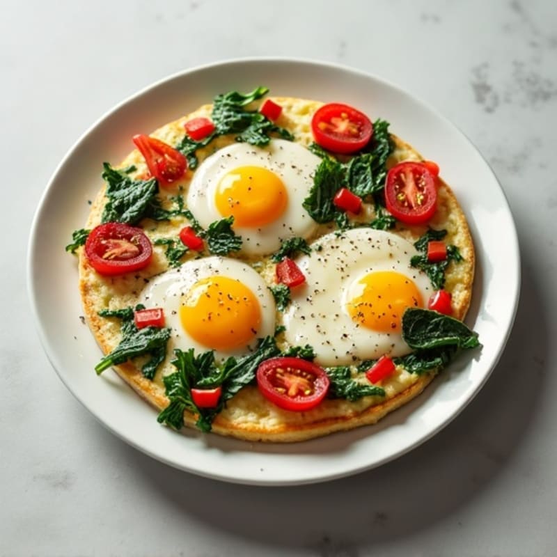 Egg White Vegetable Frittata with Cottage Cheese