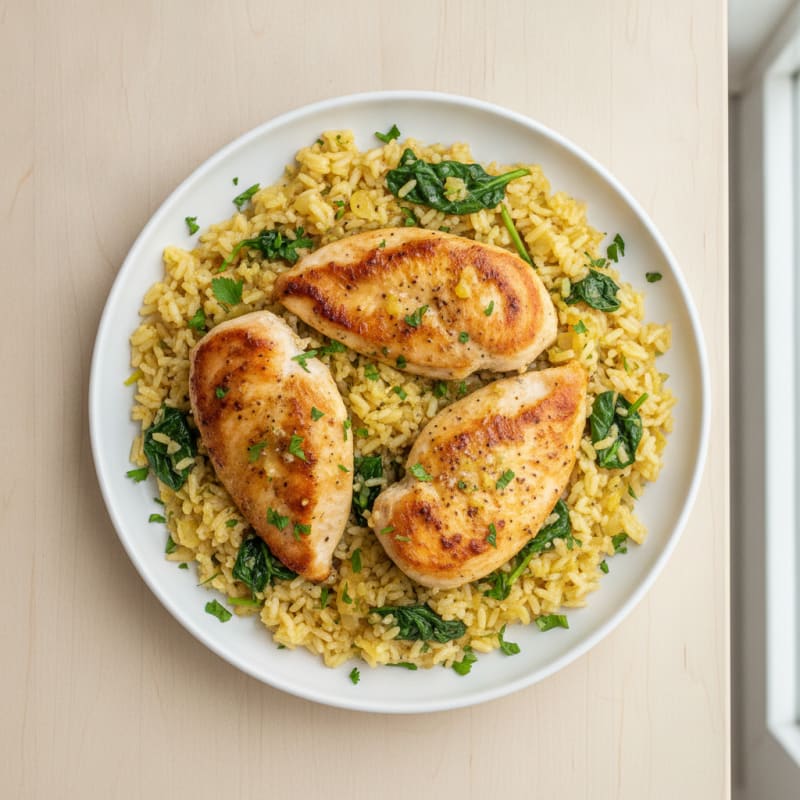 One-Pan Lemon Herb Chicken and Rice