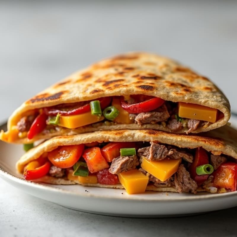 Lean Steak and Crispy Veggie Quesadillas