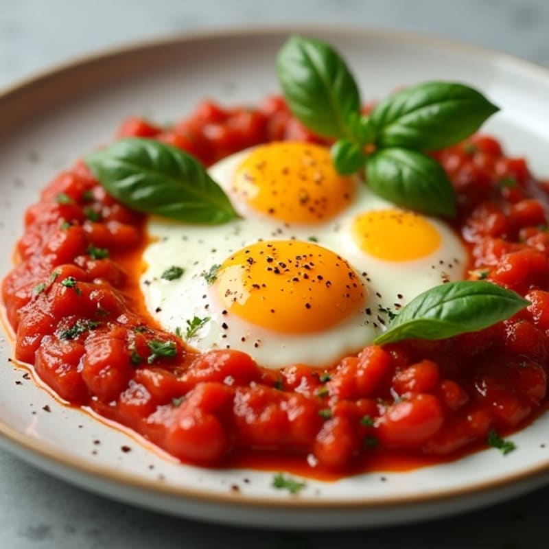 Baked Eggs in Spicy Tomato Sauce