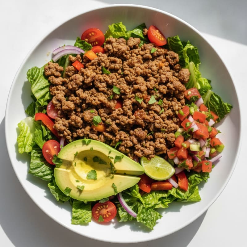 Ground Beef Taco Salad Bowl