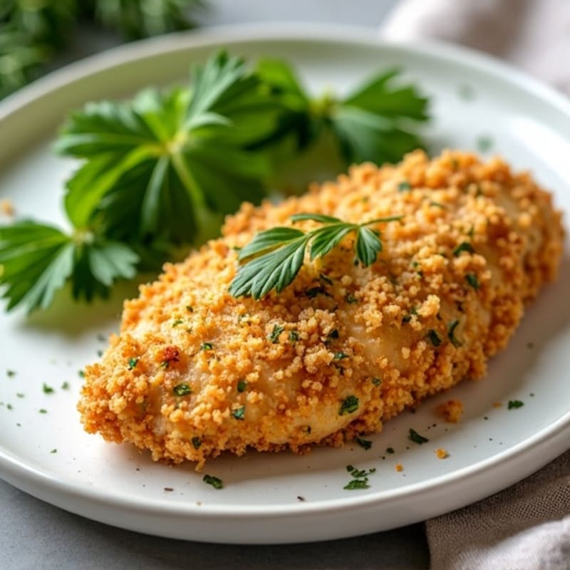 Oven-Baked Crispy Chicken with Herb Crust