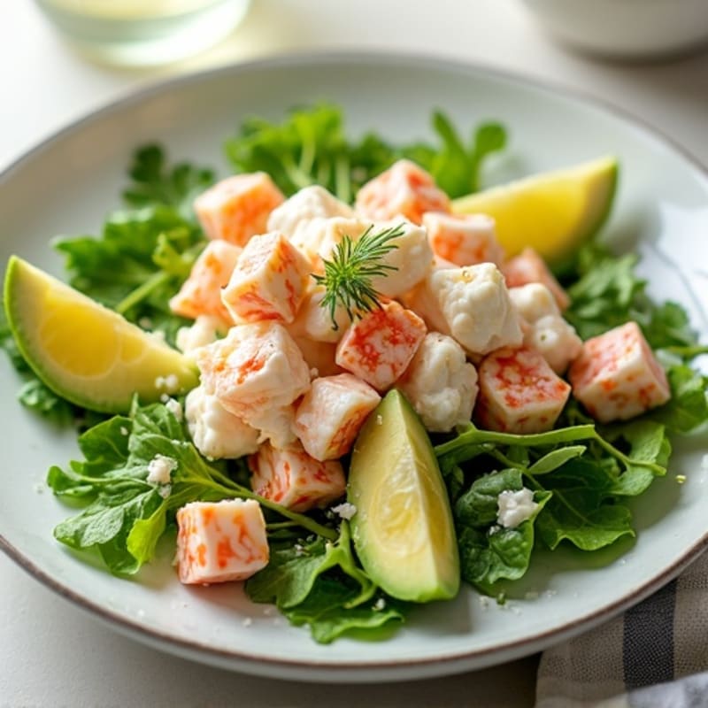 Creamy Lemon Lobster Salad