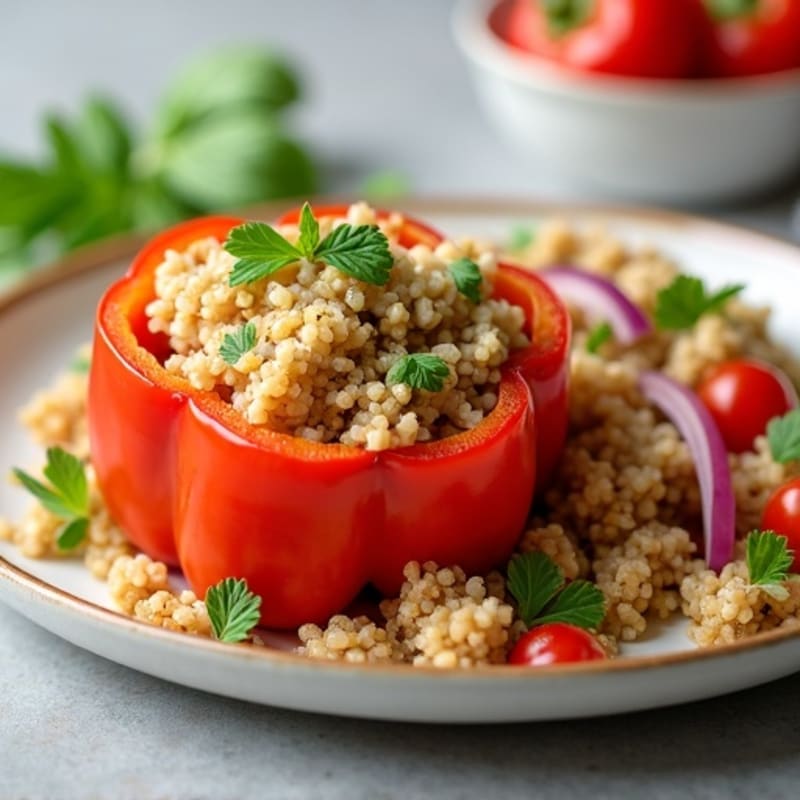 Protein-Packed Turkey Stuffed Bell Peppers