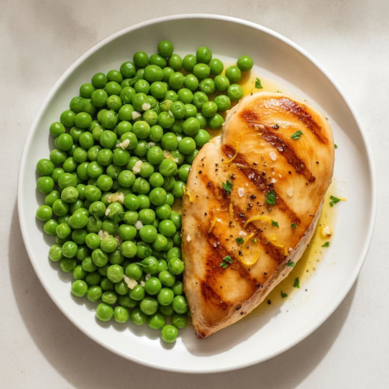 Lemon Herb Chicken with Peas