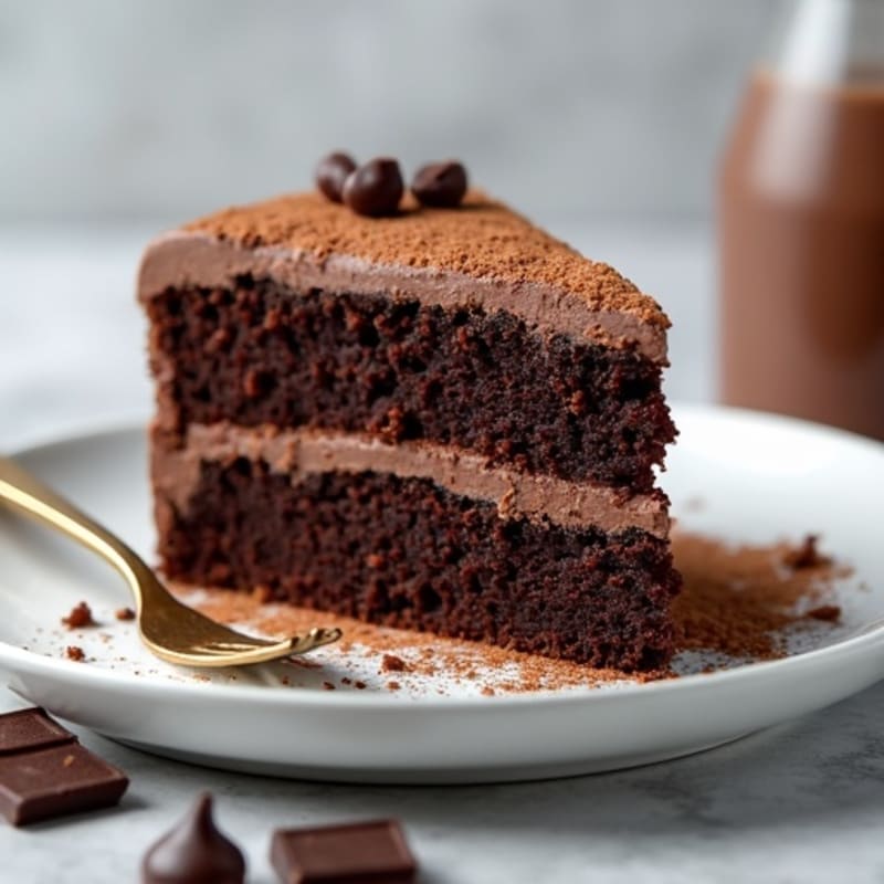 Protein-Rich Dark Chocolate Greek Yogurt Cake