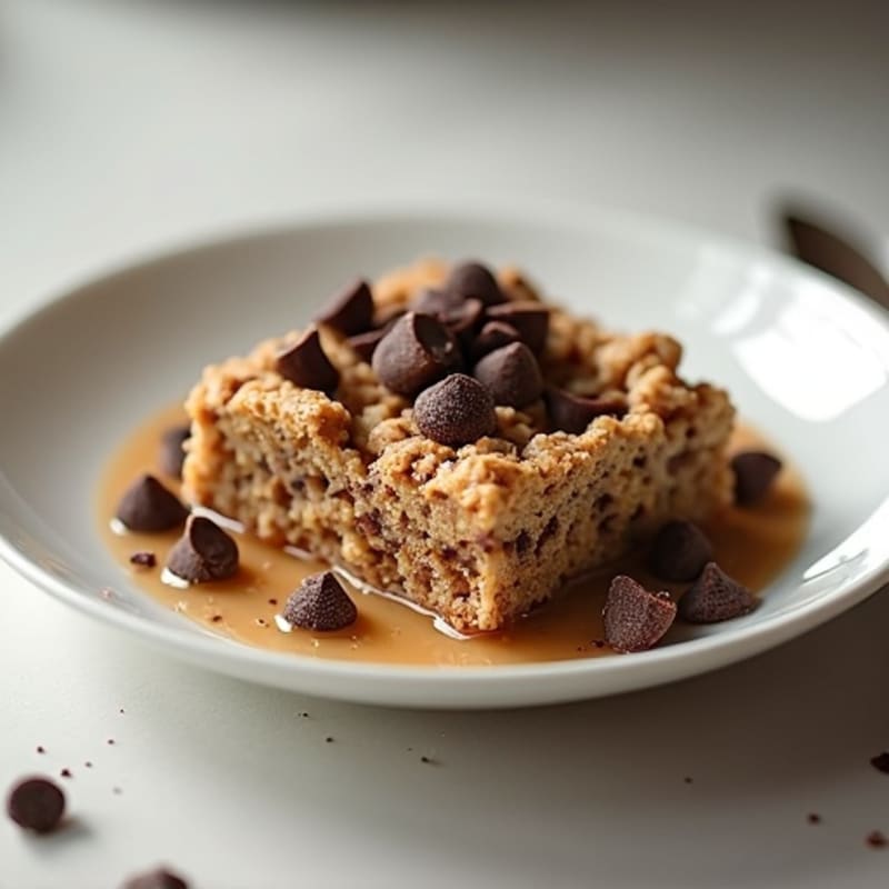 Baked Chocolate Chip Protein Oatmeal