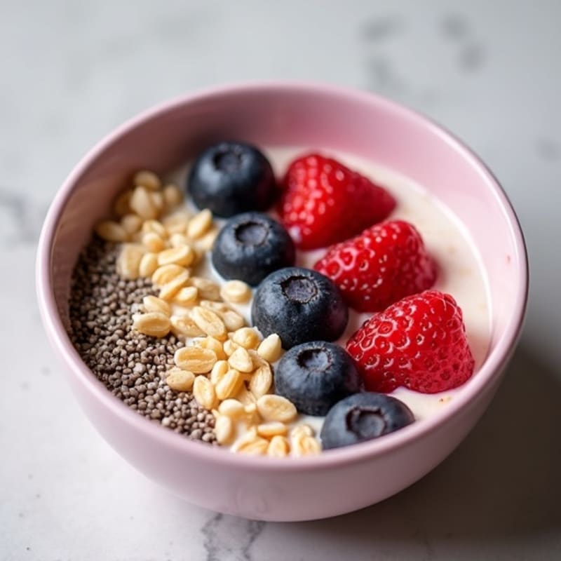 Vanilla-Berry Protein Overnight Oats