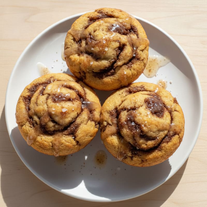 Almond Flour Cinnamon Swirl Muffins