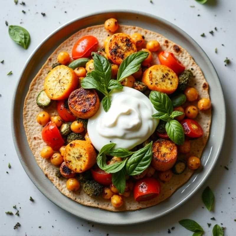Herb-Roasted Veggie Flatbread