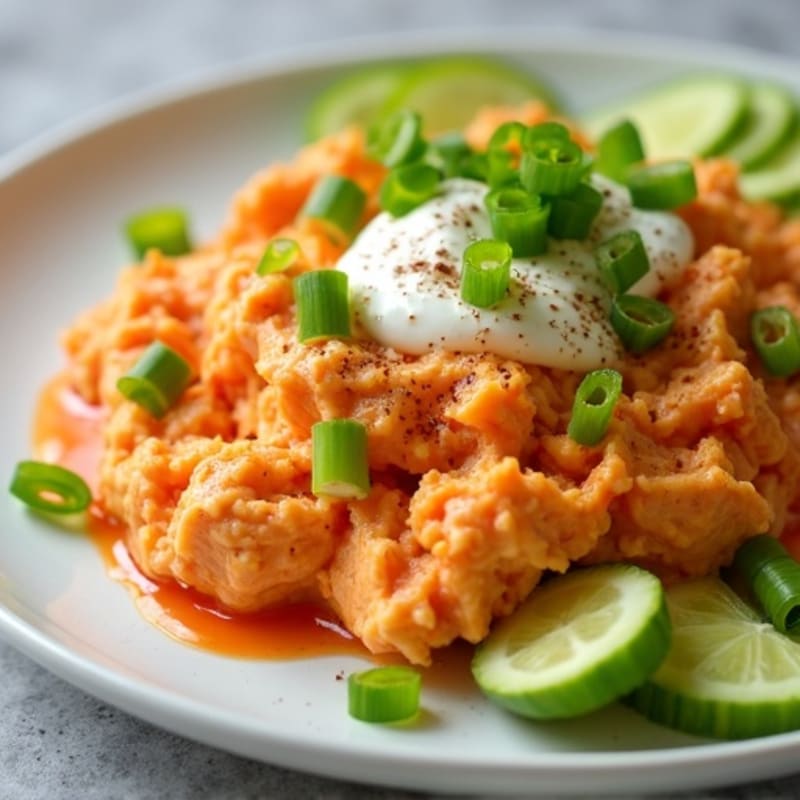 Creamy Greek Yogurt Buffalo Chicken Dip