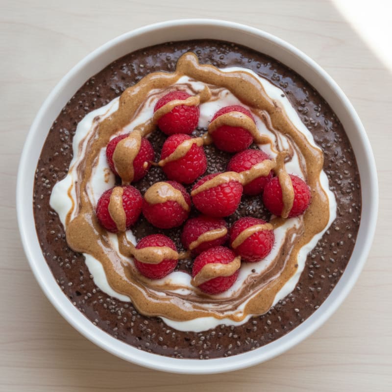 Silky Chocolate Protein Pudding with Greek Yogurt