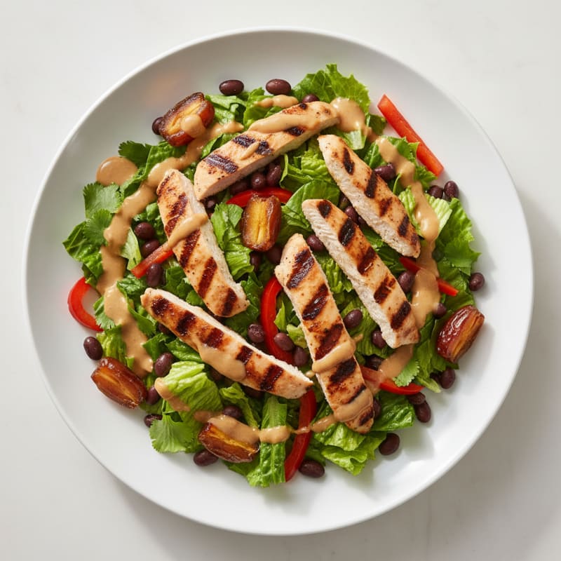 Grilled Chicken Breast Salad with Black Beans and Citrus Vinaigrette