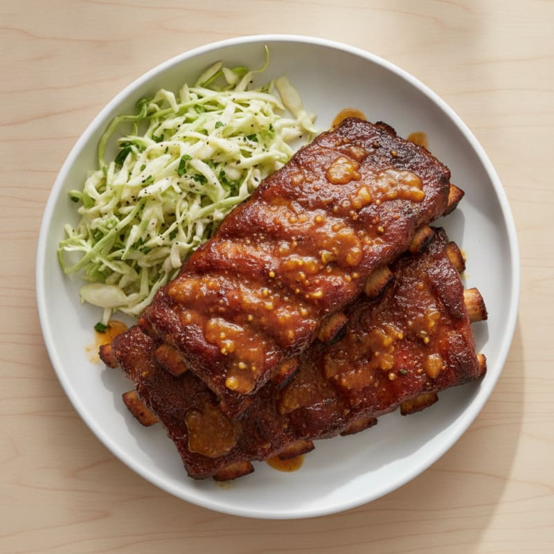 Smoked BBQ Ribs with Tangy Glaze