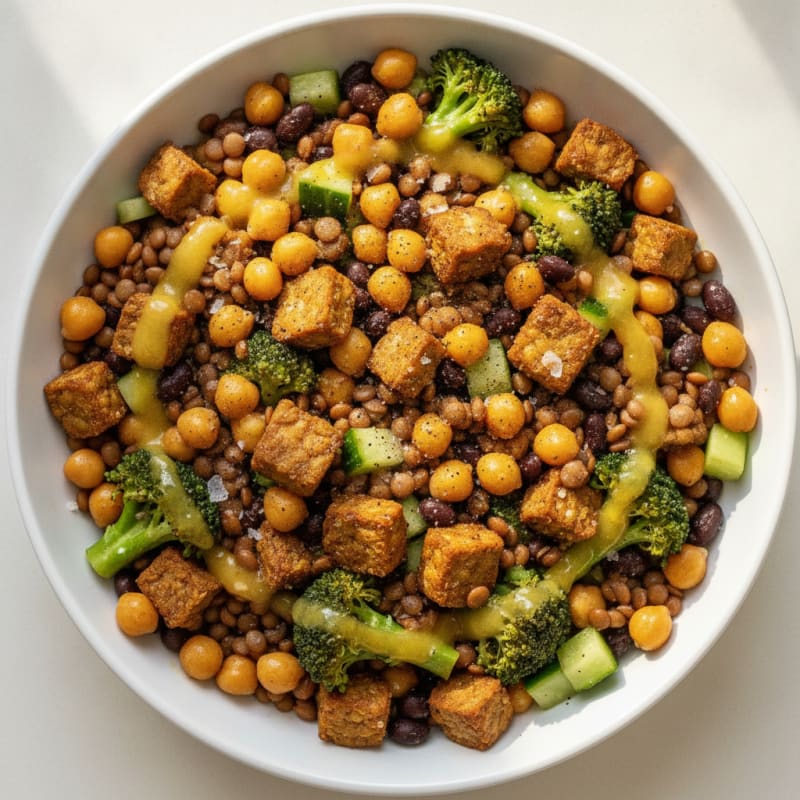 Hearty Lentil & Chickpea Power Bowl