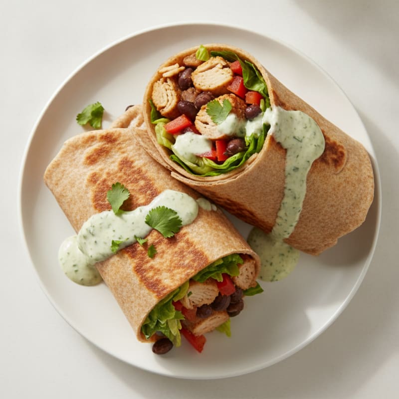 Southwestern Deli Meat Ranch Wraps