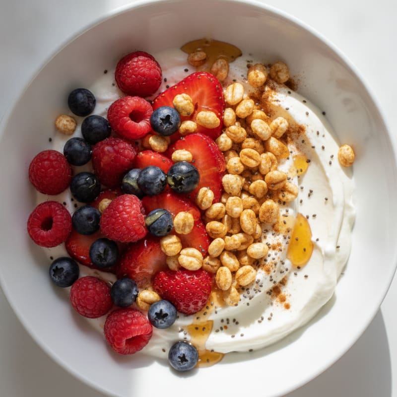 Berry Honey Yogurt Protein Bowl
