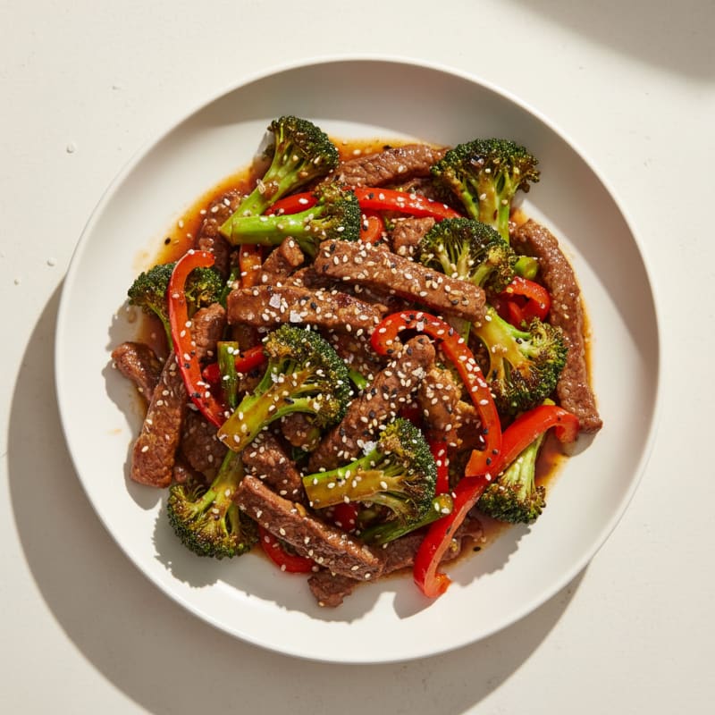 Sesame Beef and Broccoli Stir-Fry