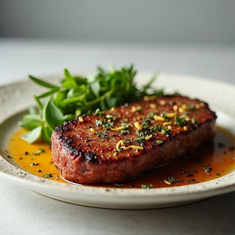 Herb-Crusted Pan Seared Venison Tenderloin