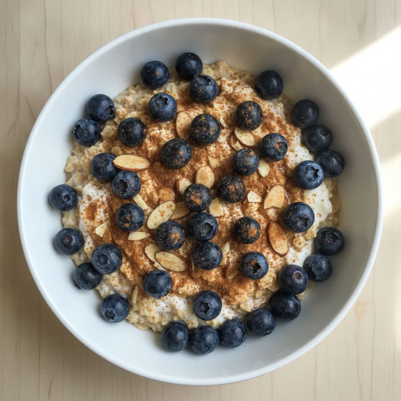 Blueberry Almond Overnight Oats