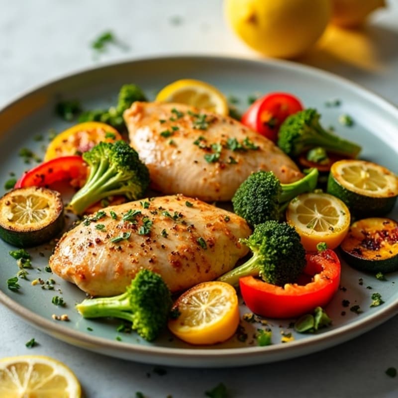 Sheet Pan Lemon Herb Chicken and Roasted Vegetables