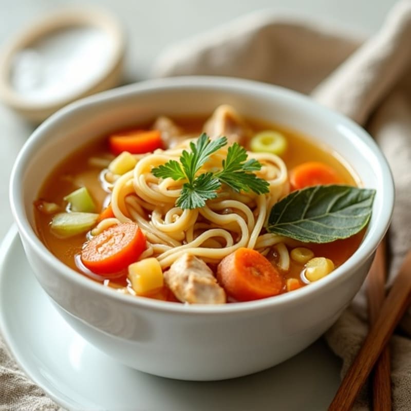 Hearty Chicken and Vegetable Noodle Soup