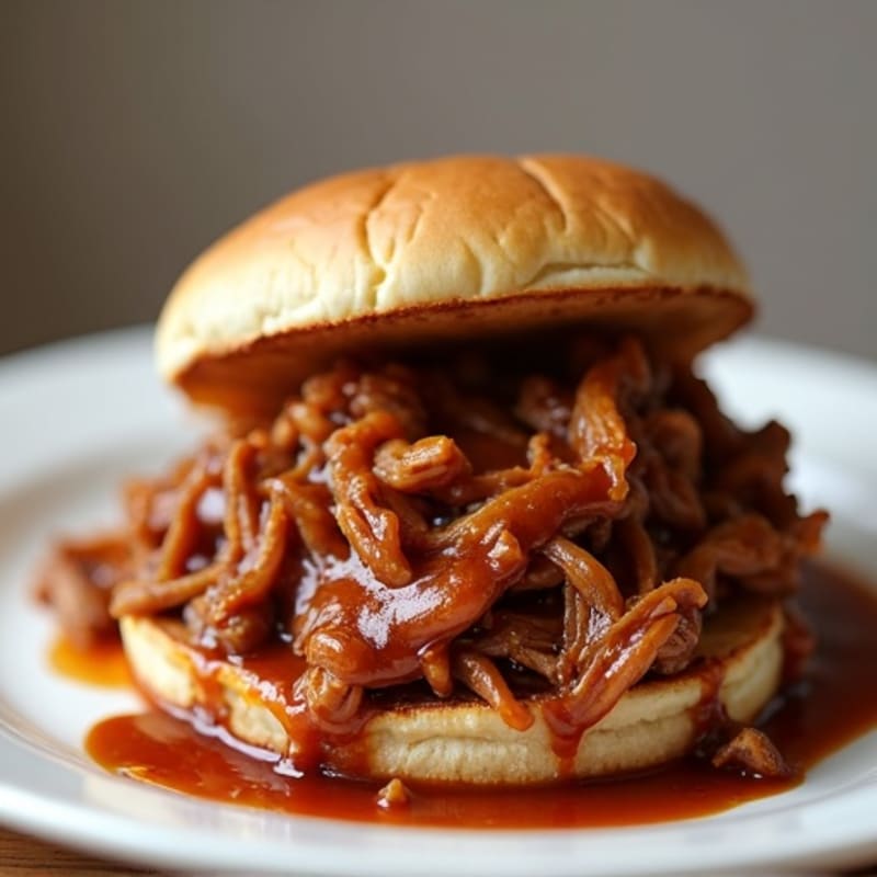 Tender Pulled Pork with Sweet & Smoky BBQ Sauce