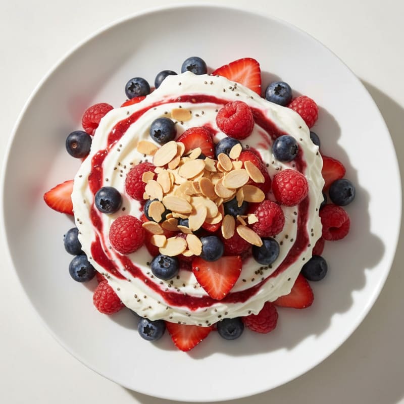 Creamy Greek Yogurt Protein Parfait with Mixed Berries