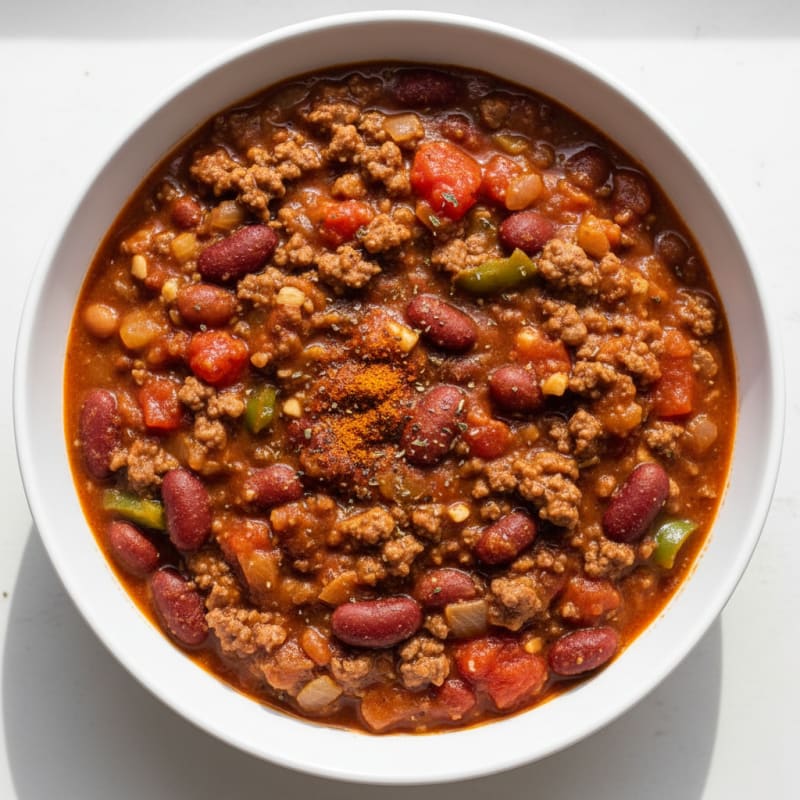 Hearty Slow Cooker Beef Chili
