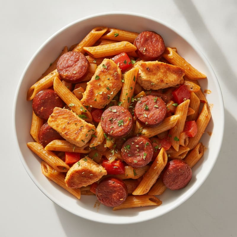 Cajun Chicken and Sausage Pasta