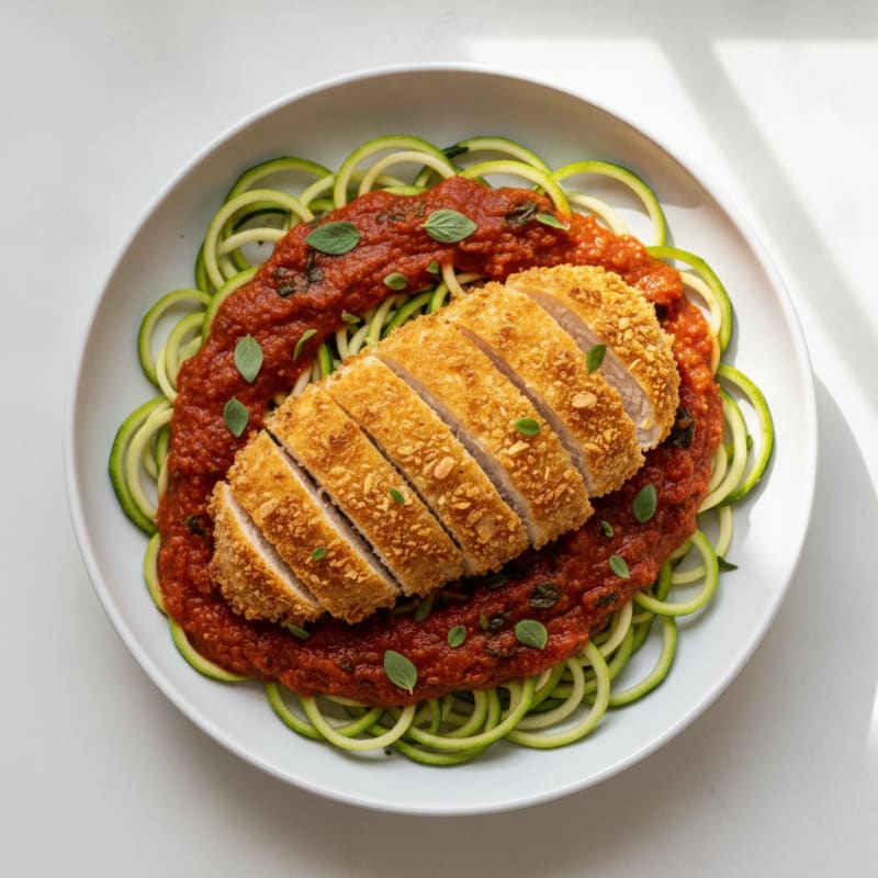 Parmesan-Crusted Chicken with Marinara