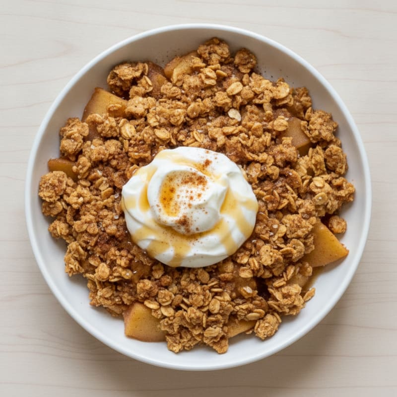 Baked Apple Cinnamon Oat Crumble