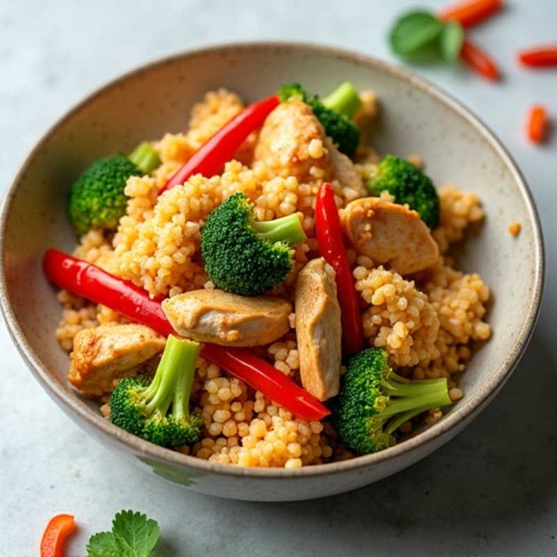Cauliflower Rice Chicken Stir-Fry