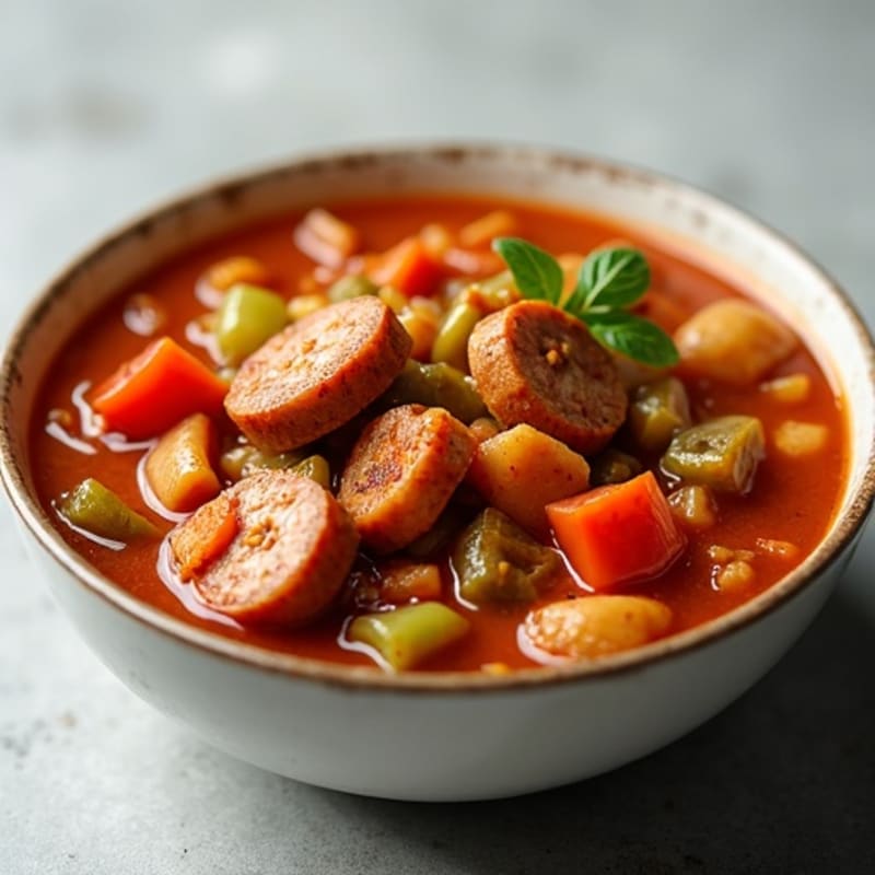Hearty Spicy Chicken and Sausage Gumbo