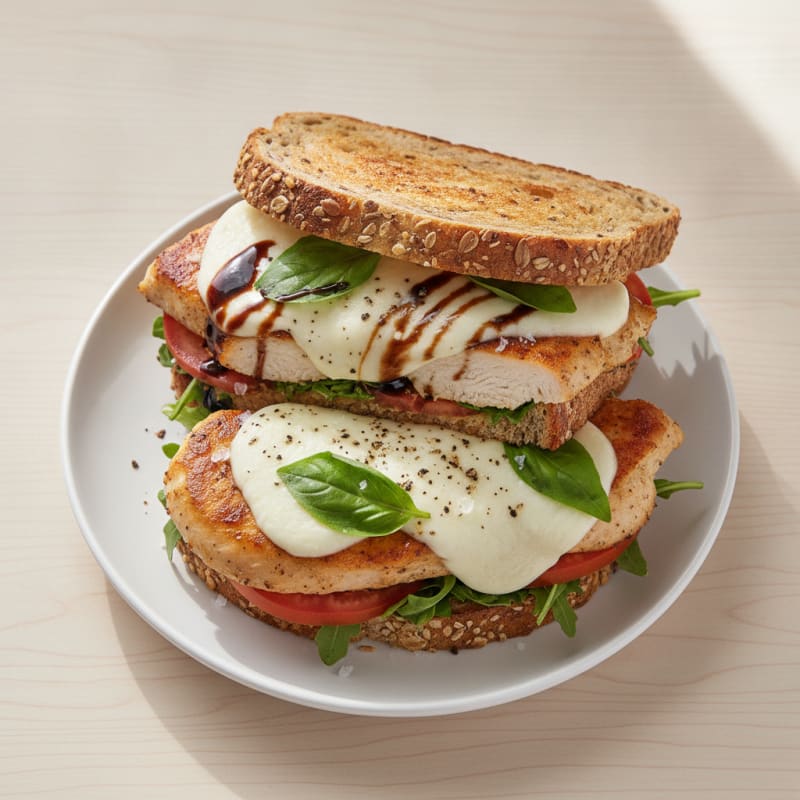 Pan-Seared Chicken Mozzarella Sandwich