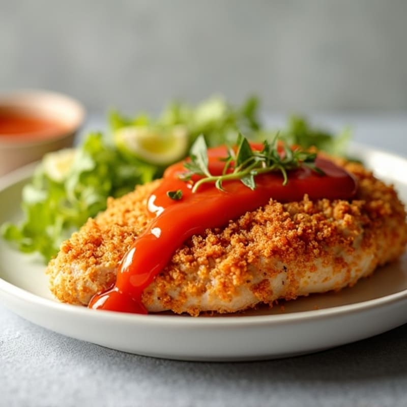 Crispy Baked Chicken with Sweet Chili Garlic Sauce