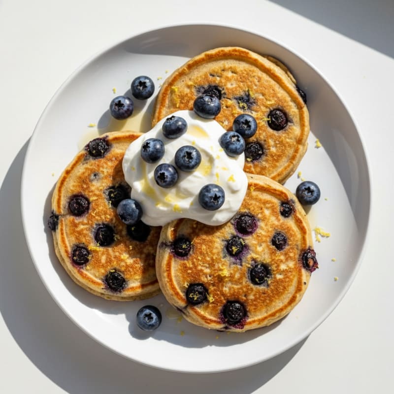 Blueberry-Lemon Ricotta Pancakes