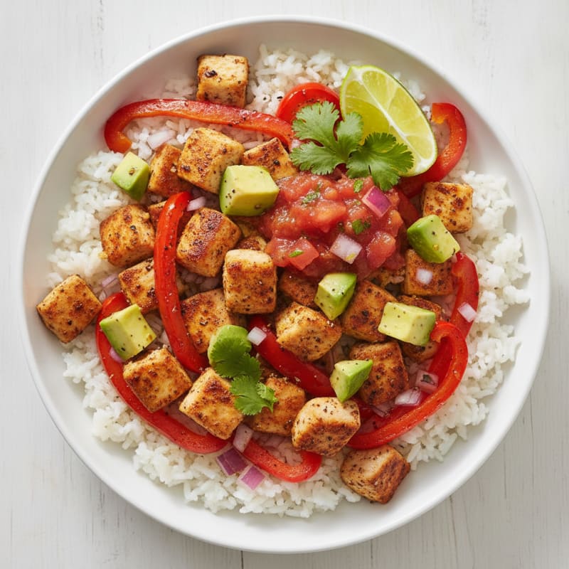 Chicken Taco Rice Bowl