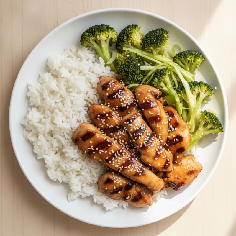 Teriyaki Chicken and Broccoli Rice Bowl