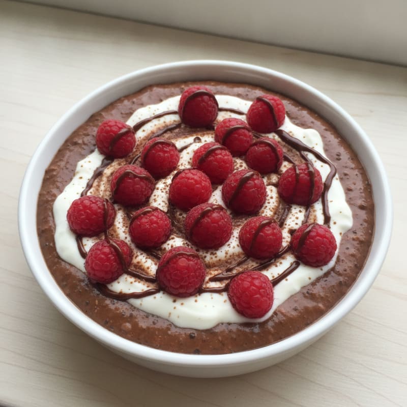 Silky Chocolate Protein Pudding with Greek Yogurt
