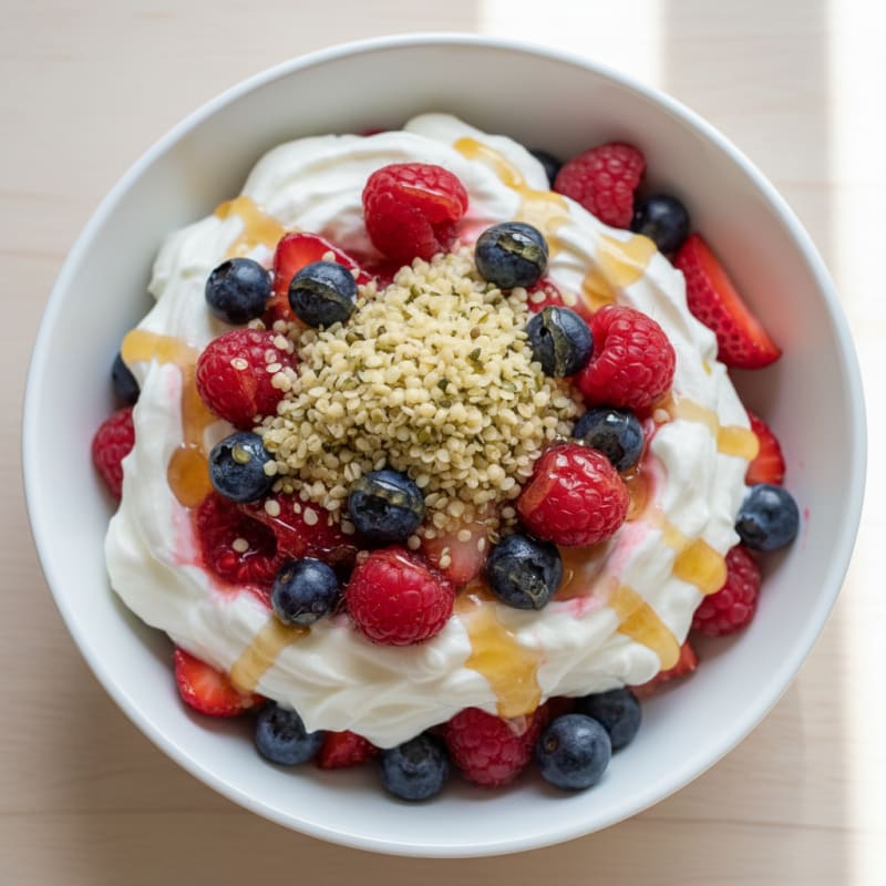 Creamy Greek Yogurt Protein Parfait with Fresh Berries