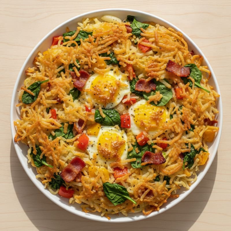 Hearty Bacon and Egg Hashbrown Bake