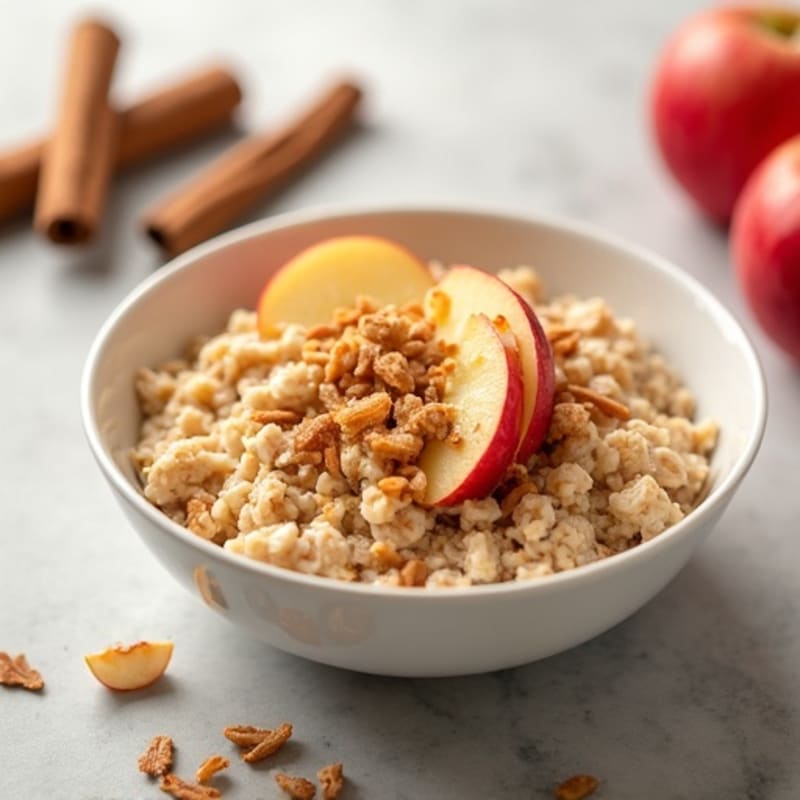 Protein-Packed Apple Cinnamon Steel Cut Oats