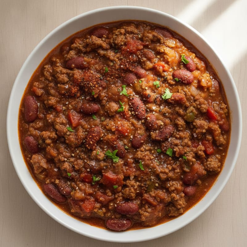 Hearty Slow Cooker Beef Chili