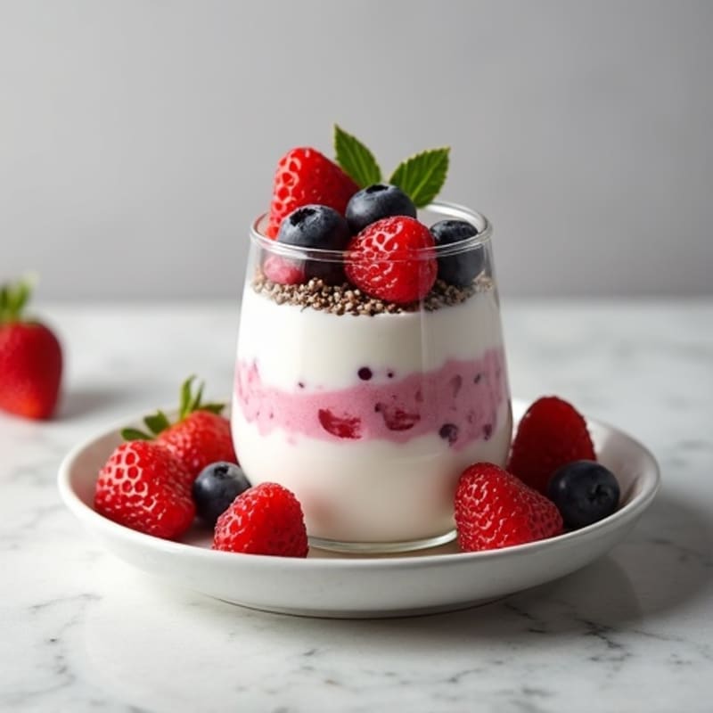 Creamy Greek Yogurt Protein Parfait with Mixed Berries