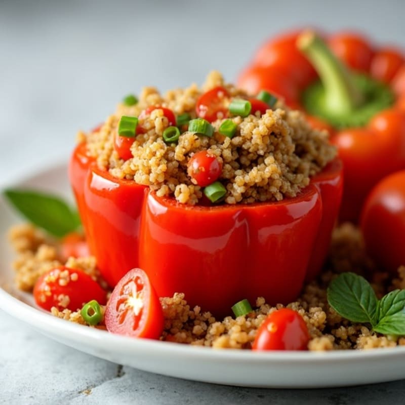 Savory Lean Ground Turkey Stuffed Bell Peppers