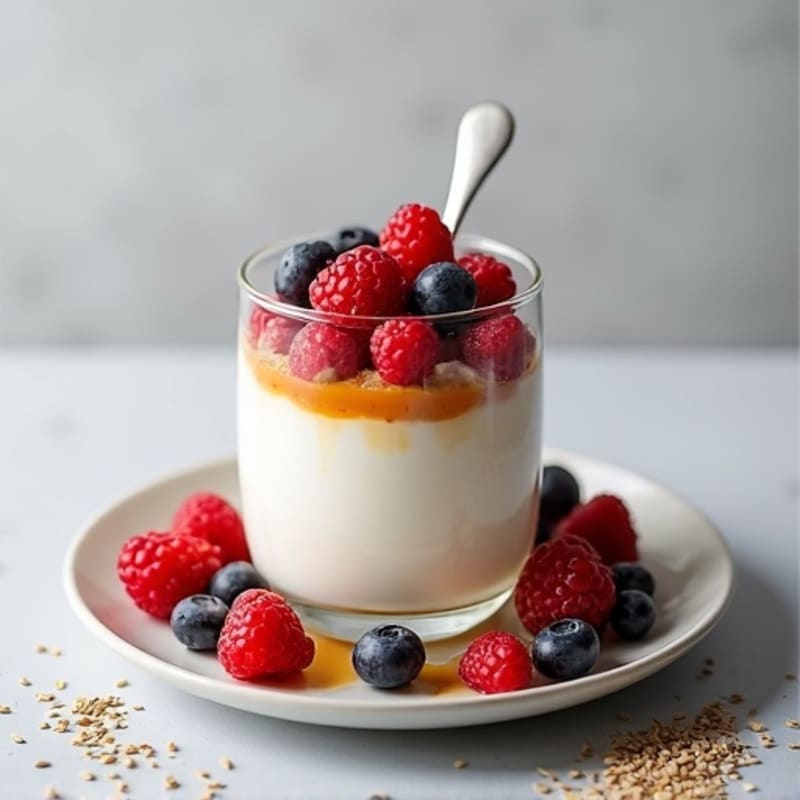Creamy Greek Yogurt Protein Parfait with Mixed Berries