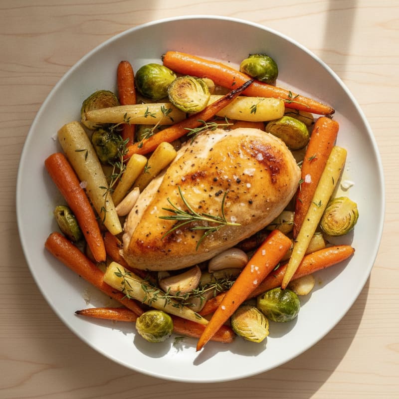Herb-Roasted Chicken with Root Vegetables