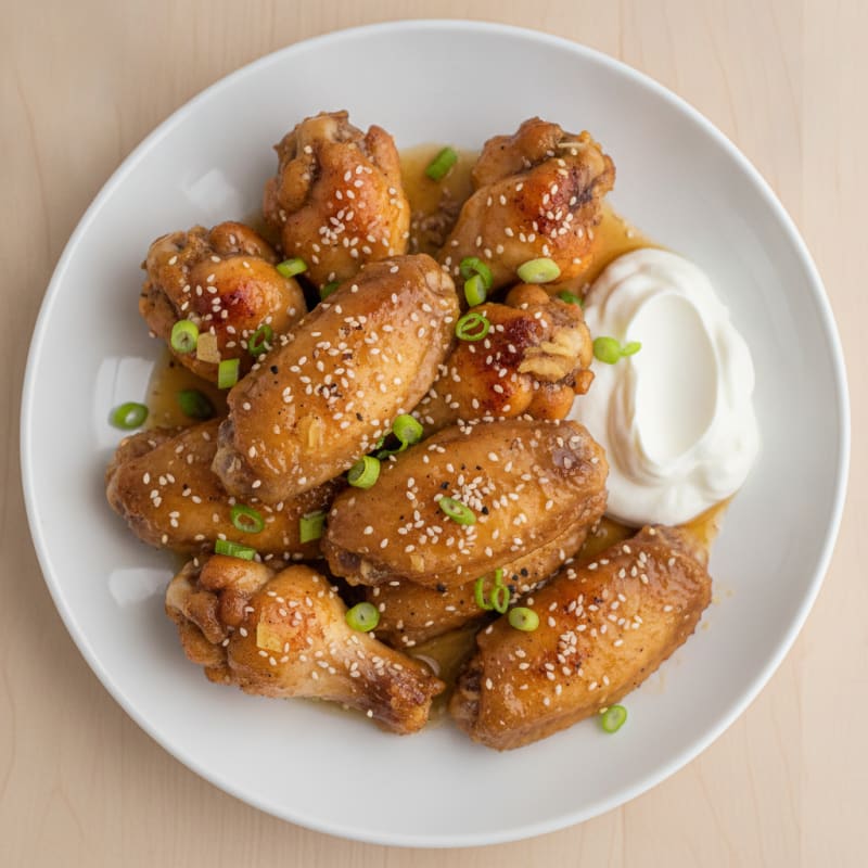 Honey-Garlic Glazed Chicken Wings